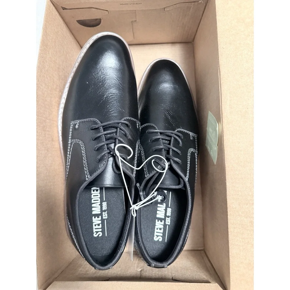 Men's New In‎ Box Steve Madden P-Jansen Black Size 9